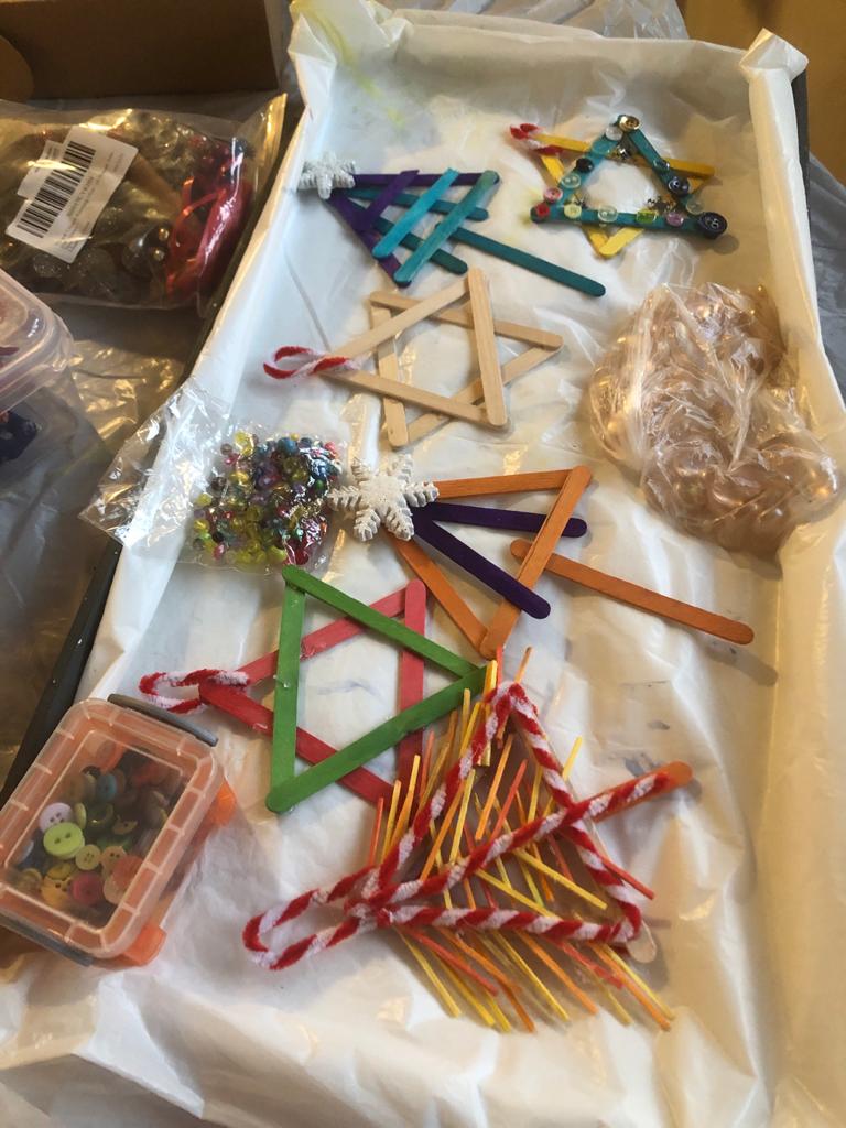 Christmas decorations at Brookholme Care Home